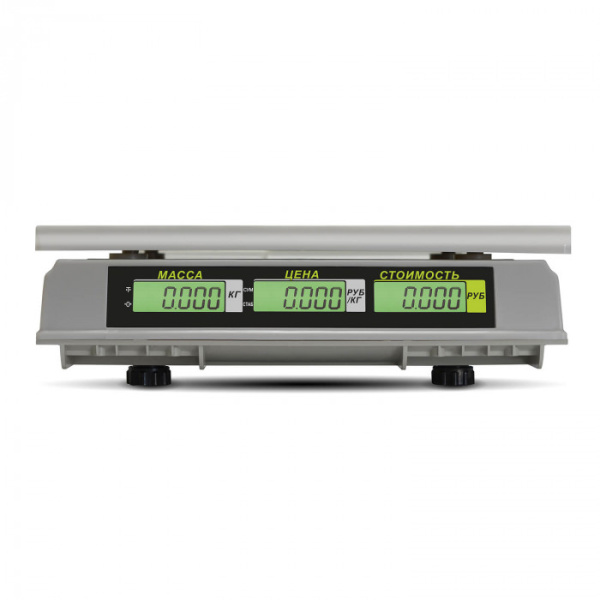 Торговые настольные весы M-ER 326 AC-15.2 "Slim" LCD Белые купить по низкой цене | МАКСПРОФИТ