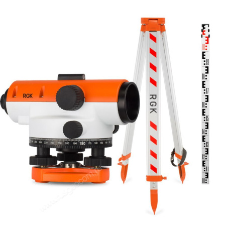 Комплект оптический нивелир RGK C-20 + штатив S6-N + рейка AMO S3 купить по низкой цене | МАКСПРОФИТ