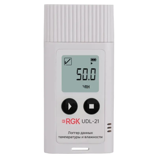 Логгер данных температуры и влажности RGK UDL-21 с поверкой купить по низкой цене | МАКСПРОФИТ