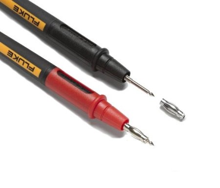 Fluke TP175E — измерительные щупы c наконечником 2 мм и с 4 мм адаптером купить по низкой цене | МАКСПРОФИТ
