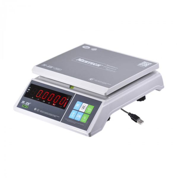 Порционные настольные весы M-ER 326 AFU-6.01 "Post II" LED USB (двойной дисплей) купить по низкой цене | МАКСПРОФИТ